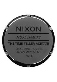Time Teller Acetate Watch Tortoise Unisex Acetate Nixon Us