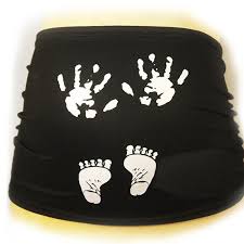 Le bandeau de grossesse personnalisable sur demande. Bandeau De Grossesse Pieds Et Main Tu Nature Decouvertes