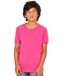 bella canvas c3001y youth jersey short sleeve tee