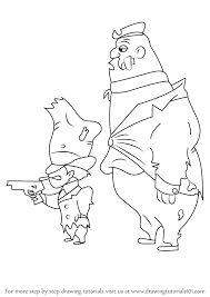 1000 yosemite sam art clipart free images in ai, svg, eps or cdr. Learn How To Draw Rocky And Mugsy From Looney Tunes Looney Tunes Step By Step Drawing Tutorials