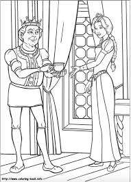 Princess Fiona And Her Father King Harold Coloring Page From Shrek Disney Coloring Pages Cool Coloring Pages Shrek