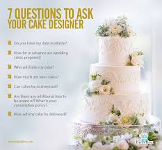 7 Crucial Questions To Ask Your Wedding Cake Designer With Images Wedding Cake Questions Wedding Questions Wedding Cake Designs