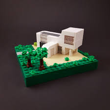Curved Villa Moc Trees And Garden Micro Lego Legos Lego City