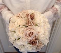 Brides Wedding Flowers Ivory Cream Mocha Champagne Roses Vintage Chic Bouquet Wedding Bouquet Champagne Wedding Flowers Wedding Flowers Summer