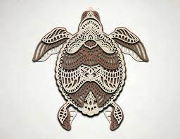 Download M07 Turtle Svg 3d Turtle Layered Svg For Cricut Glowforge Files Laser Cut Files 3d Mandala Svg Multilayered Mandala Svg Craftmegood