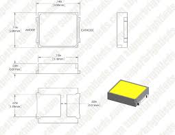 2835 Smd Led 6000k Cool White Surface Mount Led W 120 Degree Viewing Angle