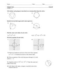 Check spelling or type a new query. Unit 10 Circles Practice Test