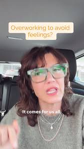 Throwing yourself into work to avoid some hard feelings? , You’re not  alone. , And it makes sense. , But maybe try this instead. , Big love 🧡