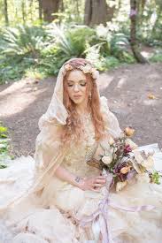 Bask In The Magic Of This Ritualistic Woodland Fae Wedding Enchanted Wedding Dress Woodland Wedding Dress Boho Wedding Dress Bohemian