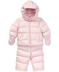 Polo Ralph Lauren Baby Girls Quilted Snowsuit Reviews Coats Jackets Kids Macy S
