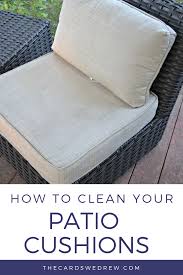 How To Clean Outdoor Patio Cushions How To Remove Mildew And Stains And Make Your Deck Sparkle With Well Clean Patio Patio Cushions Cleaning Outdoor Cushions