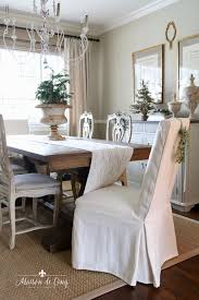 French country style decor is a popular way to decorate, these days. Simple Romantic French Christmas Dining Room In Blue