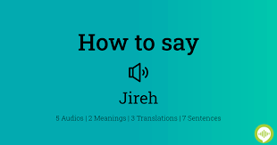 Check spelling or type a new query. How To Pronounce Jireh Howtopronounce Com