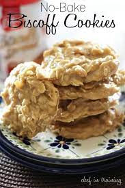 No Bake Cookie Butter Cookies Butter Cookies Recipe Biscoff Recipes Desserts