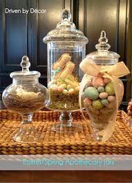 Frosted glass jars are a dynamic choice when packaging products such as bath and body care supplies and cosmetics. Easter Apothecary Jars Driven By Decor