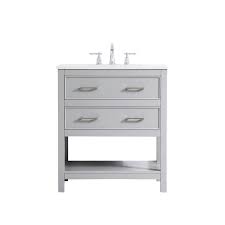 Home depot 30 bathroom vanity. Timeless Home Risette 30 In W X 19 In D X 34 In H Single Bathroom Vanity In Grey With Calacatta Quartz Th38030grey The Home Depot Single Bathroom Vanity 30 Inch Vanity Elegant Furniture