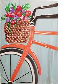 So, in today's video we will make a. Maggie S Bicycle Acrylic Painting On Canvas Art Kit