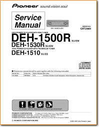 Cant find the color diagram need help so i can connect to my 97 honda odyssey for hard wiring. Pioneer Deh 1500 R Automotive Audio On Demand Pdf Download English