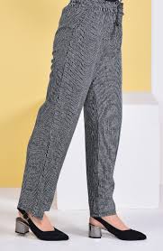 Pantalon Large A Rayures 0162m 01 Noir Blanc 0162m 01 Sefamerve