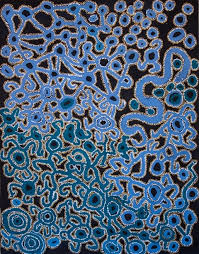 Ned Grant Acrylic On Linen 133 X 103 Cm Shalom Gamarada Aboriginal Art Aboriginal Artwork Aboriginal Painting