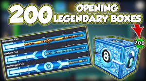8 ball pool's level system means you're always facing a challenge. Can 200 Legendary Boxes Open These 3 Cues Archangle Archon Firestorm 8 Ball Pool No Hack Cheat Youtube