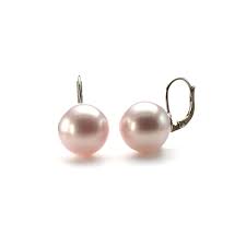 Une boucle d'oreille est un bijou ornant le pavillon de l'oreille, traditionnellement au niveau du lobe. Boucles D Oreilles Dormeuses Perles Roses 8mm Rhodie Simon Simon Boucles Dormeuses