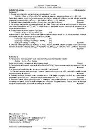 Ministerul educaiei, cercetrii, tineretului i sportului centrul naional de evaluare i examinare. Bacalaureat 2017 Subiectele Si Baremul De Corectare La Chimie Europa Fm