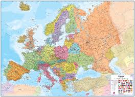 Repubblica italiana reˈpubːlika itaˈljaːna), is a country consisting of a peninsula delimited by the alps and several islands surrounding it. Wall Map Of Europe Large Laminated Political Map