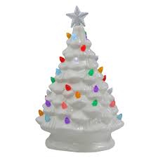 Try our free drive up service, available only in the target app. 8 Led Lighted White Ceramic Christmas Tree With Multi Color Lights Table Top Decoration Walmart Canada