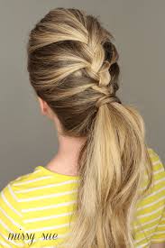 Extensions are fake loose hair (either synthetic or human). High Ponytail Braid With Extensions Nisadaily Com