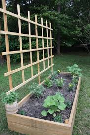 Our Raised Bed Garden Diy Trellis Emily A Clark Diy Raised Garden Vegetable Garden For Beginners Raised Garden