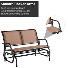 Maybe you would like to learn more about one of these? Outsunny Patio Double Glider Bench Garden Rocking Swing Chair Outdoor Rocker Heavy Duty 2 Person Gliding Loveseat Steel Frame Sling Fabric Seat Grey Patio Furniture Accessories Gliders