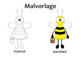 Mit einer schmetterling malvorlage von happycolorz. Malvorlage Biene Pdf Datei