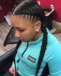 Using a hair tie that's clear or matches your hair colour will. Side Part French Braids For Black Women Hair Styles Tattoos Ideas