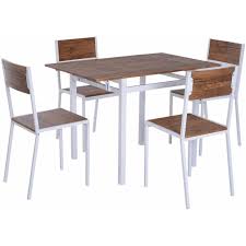 Limpiar con un trapo seco. Mesa De Comedor De Madera Y 4 Sillas Juego De Muebles De Comedor Blanco Conjunto De Mesa White Comedor Hogar Y Cocina Westparkcleaners Com