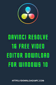 Davinci Resolve 16 Free Video Editor Download For Windows 10 In 2020 Video Editor Free Videos Video