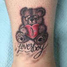 Tattoosbylos On Instagram Teddybeartattoo Loverboy Prickly Tattoosbylos Mostwantedtattoo Teddybear T Bear Tattoos Teddy Bear Tattoos Bear Tattoo