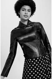 Pennyblack Black Faux Leather Jacket Jackets From Shirt Sleeves Uk