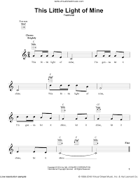 This Little Light Of Mine Sheet Music For Ukulele Pdf