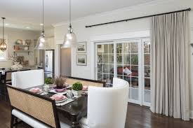 Sliding glass door blinds considerations: Today 2021 01 24 Sliding Window Treatment For Kitchens With Blue Transparant Curtains Ideas Best Ideas For Us