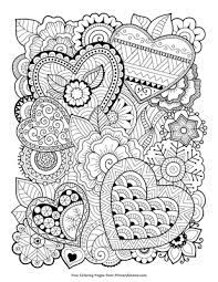 168 transparent png illustrations and cipart matching zentangle. Zentangle Hearts Coloring Page Free Printable Pdf From Primarygames