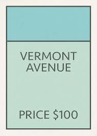 Save on monopoly card game. Vermont Avenue Vintage Retro Monopoly Board Game Card Mixed Media By Design Turnpike