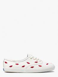Keds X Kate Spade New York Champion Embroidered Lips Sneakers Kate Spade New York