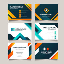 Please read the print specifications below. Modern Business Card Collection 1594441 Vector Art At Vecteezy