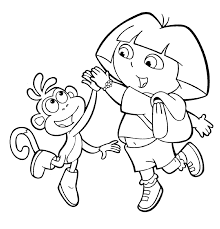 Collection of coloring pages of dora and boots (26) dora the explorer coloring pages dora and boots drawing Dora And Boots Coloring Pages Bestappsforkids Com