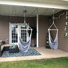I'd like your opinion on whether or not my deck is ok to hang from. Chihee Hammock Chair Swing Chair Max 330 Lbs Large Hanging Seat Patio Lawn Hanging Chair Relax Cotton Weave For Superior Comfort Durability Perfect For Indoor Outdoor Home Bedroom Deck Yard Garden Pricepulse