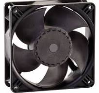 EBM-PAPST Standard Square Axial Fan: 4 11/16 in Ht, 1 1/2 in Dp, 103 cfm,  IP20, 115V AC, Terminals