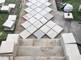 How to install pavers over old concrete | beginning in the middle. Diy How To Install Pavers Over Old Concrete