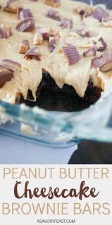 Peanut Butter Cheesecake Brownie Bars Bars Brownie Butter Cheesecake Peanut Dessert Facile Et Rapide Gateaux Et Desserts Dessert Facile