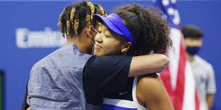 Naomi osaka and serena williams of the us meet at the net after their 2018 us open women's singles final match. Naomi Osaka S Boyfriend Reacts To Her U S Open Win